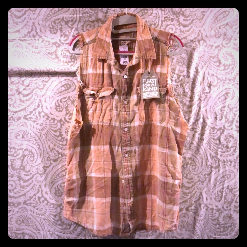 FuRsT oF A KiNd cut-off flannel shirt LF